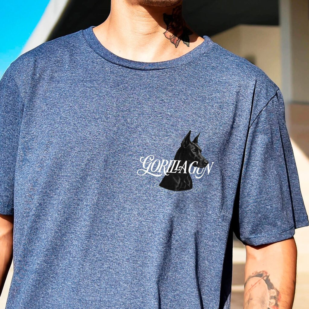 Remera DOG azul snow