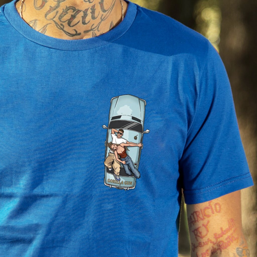 Remera UNOS MATES azul ceruleo