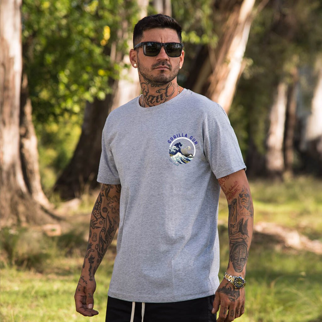 Remera LA OLA melange