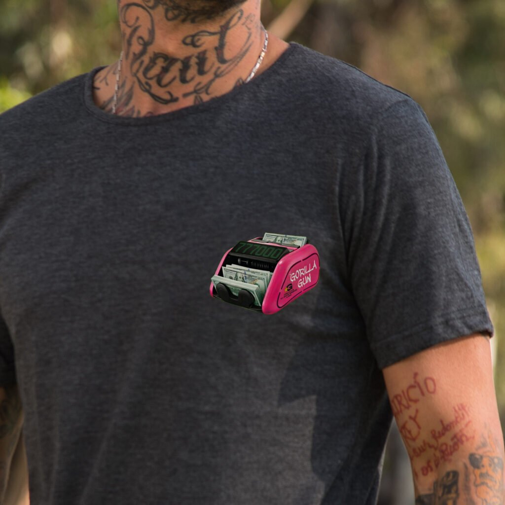 Remera CASH REGISTER gris topo