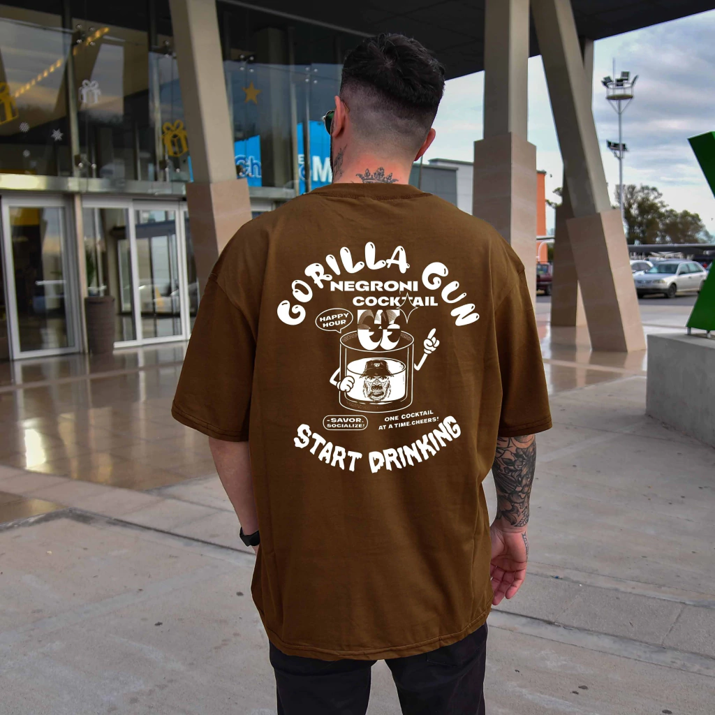 Remera oversize NEGRONI brown