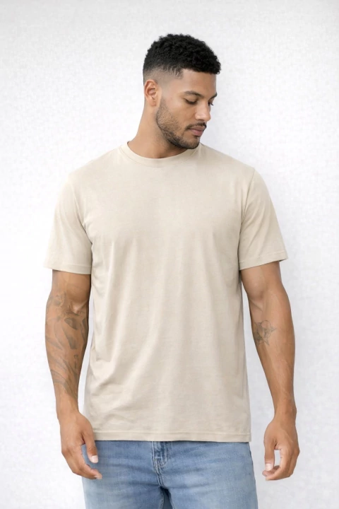 Remera Basic 100% algodón BEIGE