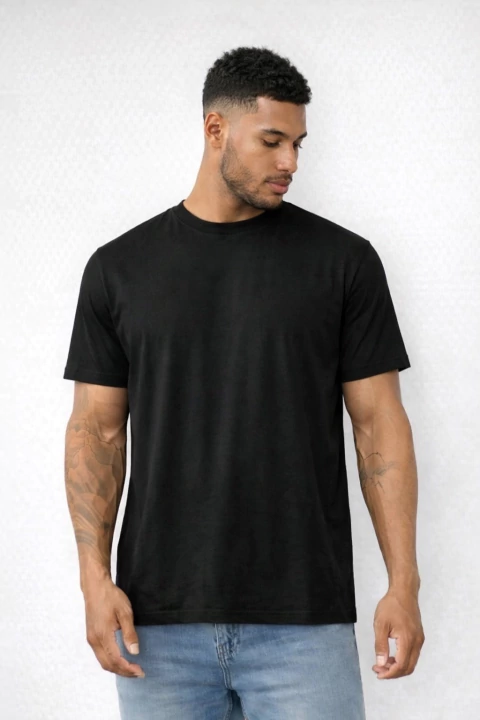 Remera Basic 100% algodón BLACK