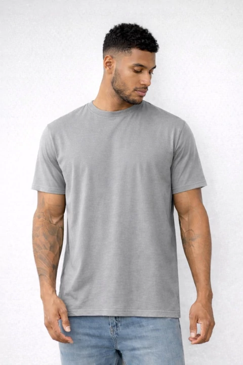 Remera Basic 100% algodón GRIS