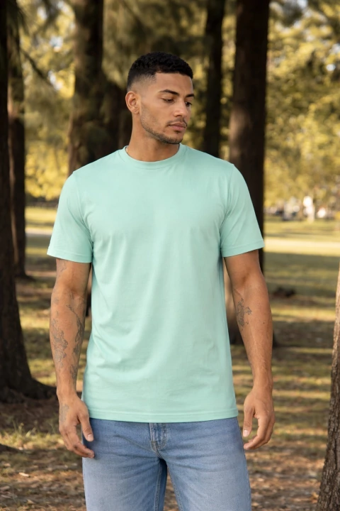 Remera Basic 100% algodón MENTA