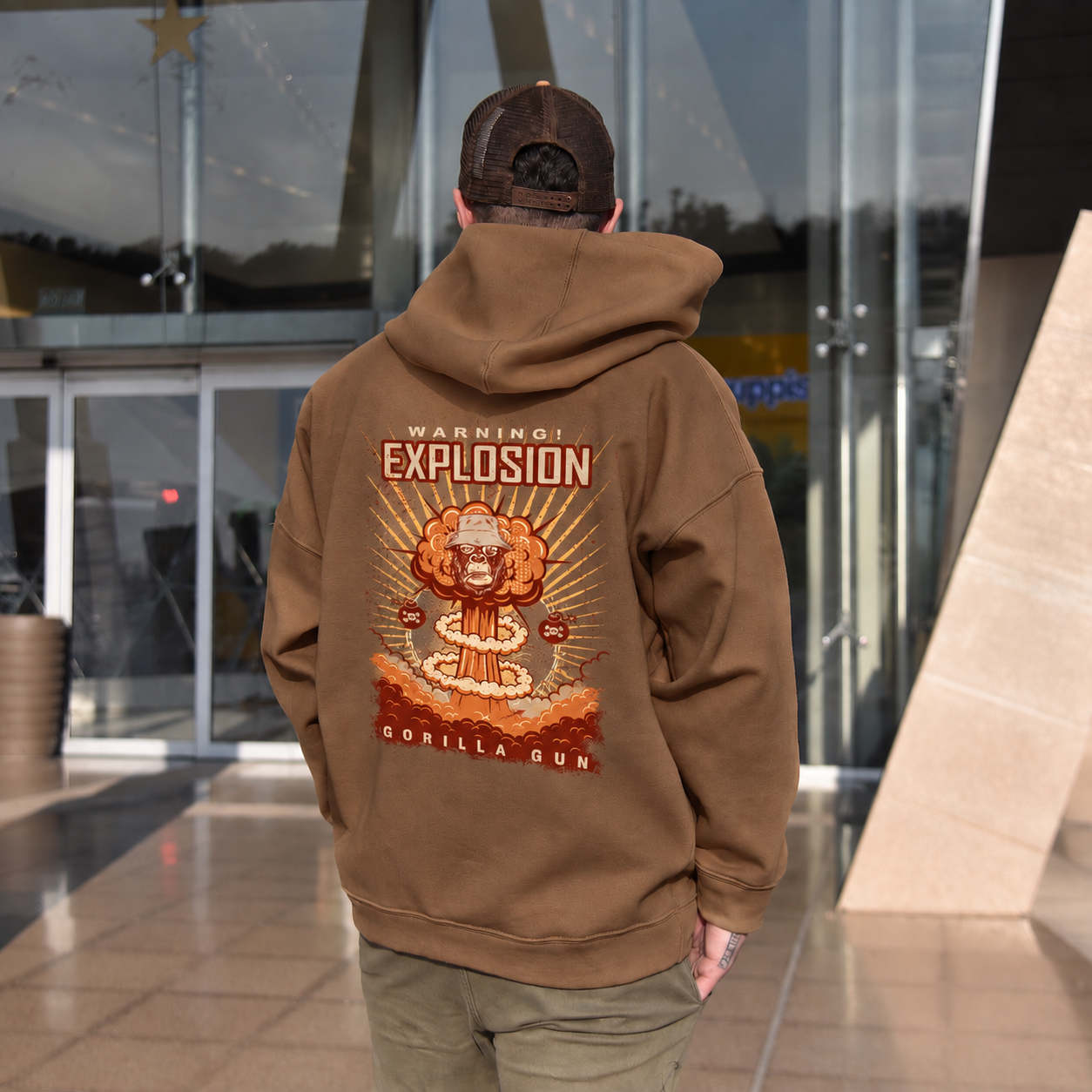 BUZO oversize camel diseño explotion