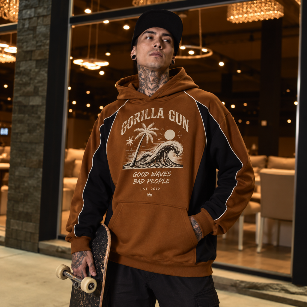 BUZO SPORT LOST PARADISE brown & blue