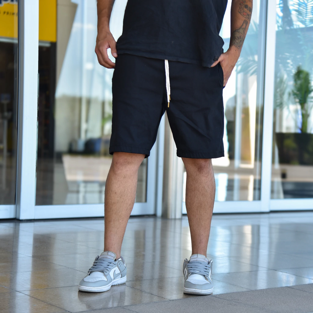 Bermudas Jogger Gabardina Premiun BLACK